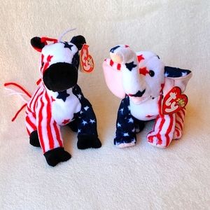 Righty and Lefty Ty Beanie Babies